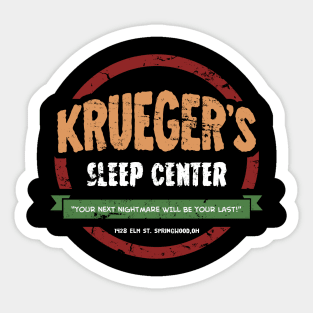 Krueger's Sleep Center Sticker